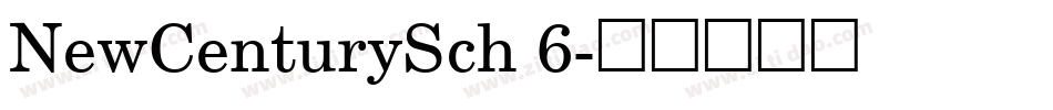 NewCenturySch 6字体转换